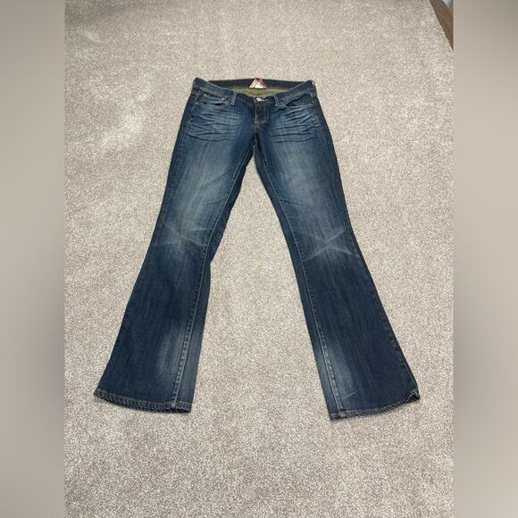 Lucky brand bootcut jeans womens sz 4/27 low rise blue Y2K rodeo western cowgirl - Picture 2 of 15